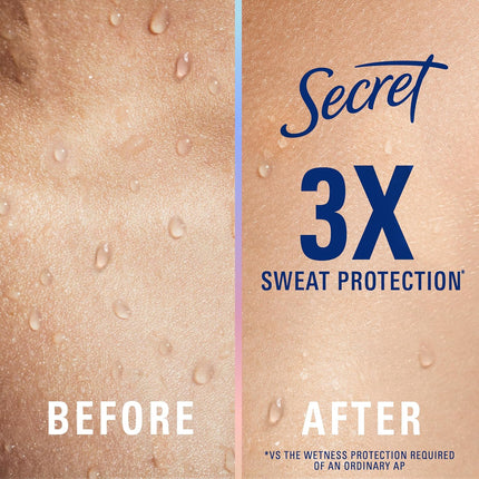 Clinical Strength Invisible Solid Antiperspirant Deodorant for Women, 100HR Sweat & Odor Protection, 3X Stress Protection with Hyaluronic Acid, PH Balanced, Completely Clean Scent, 2.6 Oz