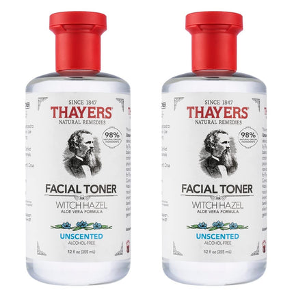 THAYERS Alcohol-Free Rose Petal Witch Hazel Facial Toner for Glowing Skin, Soothing, Hydrating, Refreshing Toner for All Skin Types, 12Oz (Packaging May Vary)