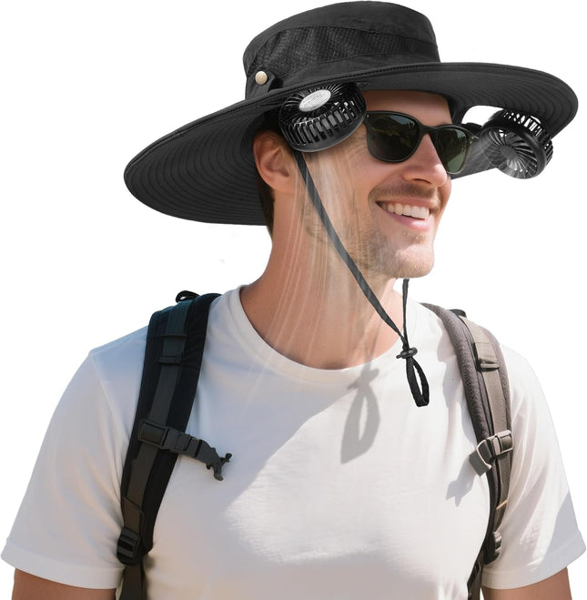 Bucket Hat Fan Pro, Gifts for Father Dad Husband, Fishing Essentials for Women Men, Camping Hiking Beach Gardening
