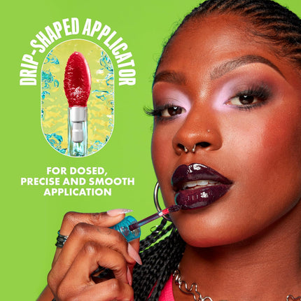 Lip IV Hydrating Glossy Lip Stain with 12HR Hydration - Drippin in Rose (Pink)