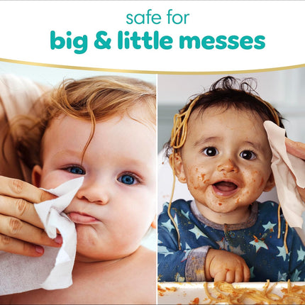 Sensitive Baby Wipes, Clinically Proven, Fragrance Free, Unscented, Water Based, Hypoallergenic, Multi-Use, Hand Wipes 1344 Wipes Total (24X Flip-Top Packs) [Packaging May Vary]