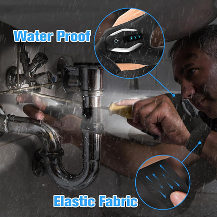Gifts for Men LED Flashlight Gloves, Anniversary Birthday Gifts for Men Dad Him Husband Boyfriend, Dad Gifts for Fishing Auto Repair, Camping Essentials Cool Gadgets Tools for Men