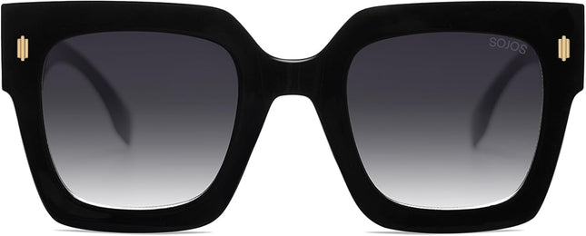 Vintage Oversized Square Sunglasses for Women,Retro Womens Luxury Big Large Sun Glasses UV400 SJ2194