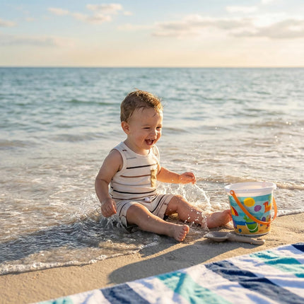 2Pcs Baby Boy Summer Clothes Infant Toddler Beach Outfits Sleeveless Tank Tops Shorts Set