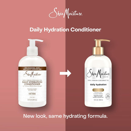 Shea Moisture Daily Hydrating Conditioner Virgin Coconut Oil for All Hair Types Sulfate-Free 13 Oz