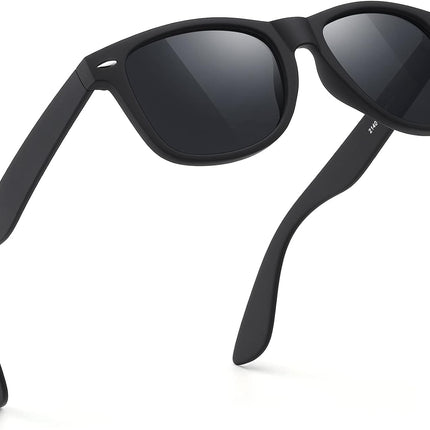 Sunglasses Men Polarized Sunglasses for Mens and Womens,Black Retro Sun Glasses Driving Fishing UV Protection