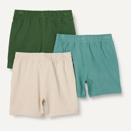 Boys and Toddlers' Cotton Jersey Pull-On Shorts, Pack of 3