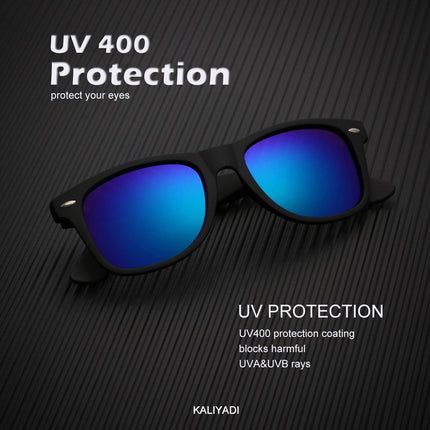 Polarized Sunglasses for Men and Women Matte Finish Sun Glasses Color Mirror Lens UV Blocking (3 Pack)