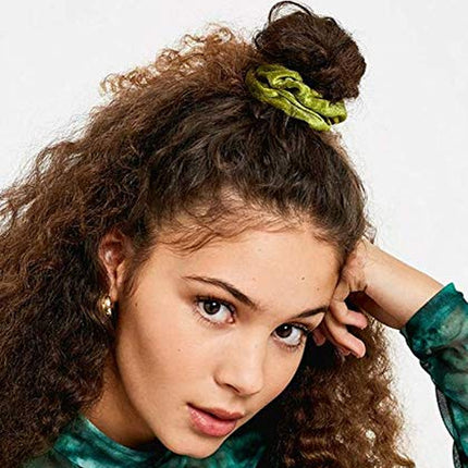 45 Pcs Velvet Hair Scrunchies Elastics Hair Bands for Women Girls | Soft Velvet Scrunchy Hair Ties for Ponytails Hair Ties Ropes Scrunchie Hair Accessories - Great Gift for Holiday Seasons