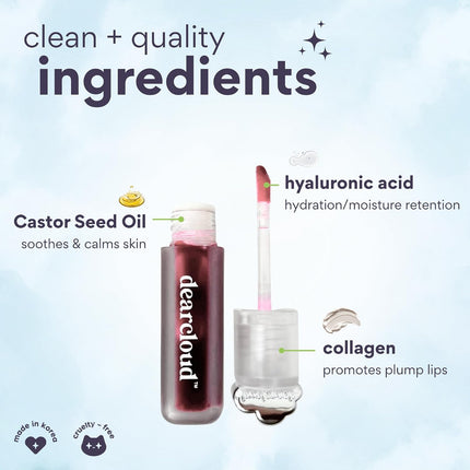 Jelly Wave Lip Oil – Collagen Tinted Gloss (Dreams, .13 Oz) | Collagen · Jojoba Oil · Vitamin E · Tinted Finish · Dreams Shade · .13 Oz