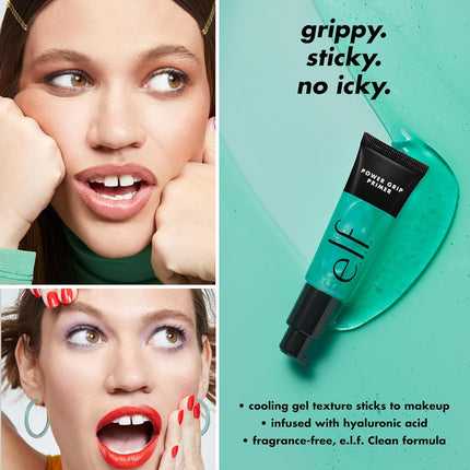 Power Grip Primer, Gel-Based & Hydrating Face Primer for Smoothing Skin & Gripping Makeup, Moisturizing & Priming, Vegan & Cruelty-Free, 0.811 Fl Oz