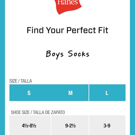 Boys' Socks Pack, Double Tough Moisture Wicking Ankle, Crew, No Show Socks, 12 & 14 Pair Packs