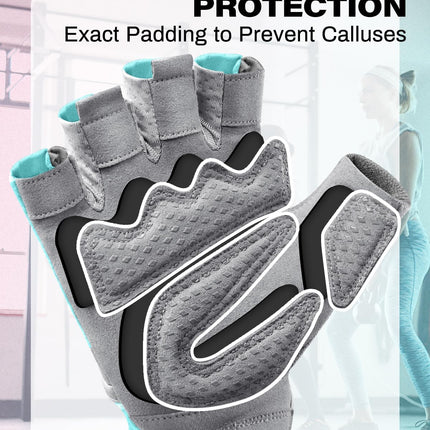 Workout Gloves for Women and Men, Breathable Weight Lifting Gloves for Gym Exercise, Fitness, Training, and Cycling, with Excellent Grip and Cushion Pads