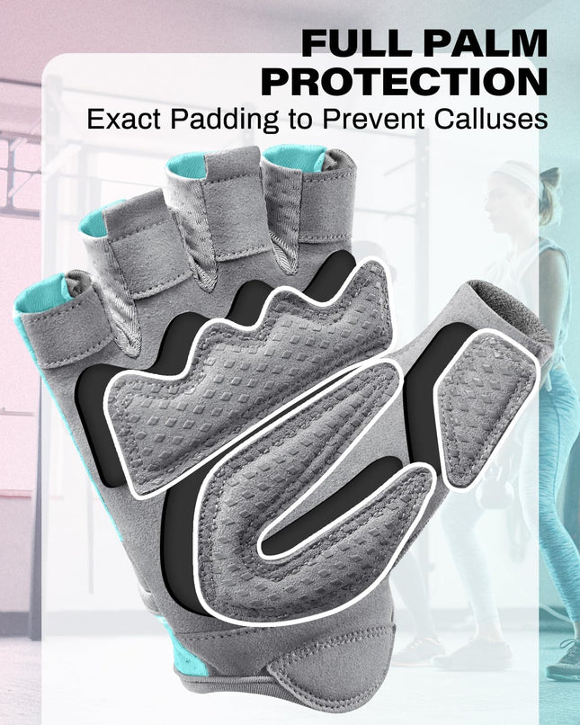 Workout Gloves for Women and Men, Breathable Weight Lifting Gloves for Gym Exercise, Fitness, Training, and Cycling, with Excellent Grip and Cushion Pads