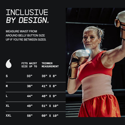 Sports Research Sweet Sweat® Waist Trimmer - Premium Sweat Enhancing Fitness Band for Women & Men