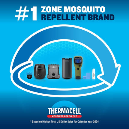 E-Zoneguard Patio Rechargeable Mosquito Repeller with 20-Foot Zone of Scientifically Proven Outdoor Protection; 5.5-Hr Battery; 12-Hr Refill; Bug Spray Alternative; Deet-Free; Black