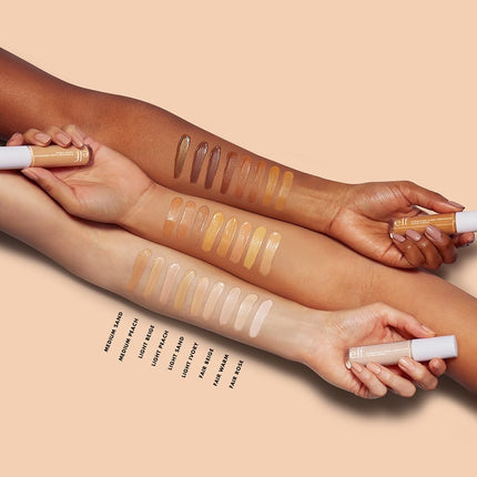 Hydrating Camo Concealer, Covers Blemishes & Under-Eye Circles, Full-Coverage & Delivers a Satin Finish, Vegan & Cruelty-Free, Light Ivory