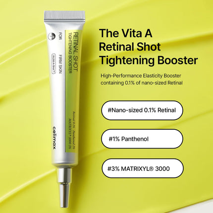 the Vita a Retinal Shot Tightening Booster | 0.1% Retinal, 3% Matryxyl, High-Strength Retinoid for Anti-Aging, Pore Minimizer, Wrinkles & Fine Lines, Firmer Skin, 15Ml, Korean Skin Care Gift