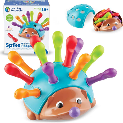 Spike the Fine Motor Hedgehog - Toddler Montessori Toys, Stacking Shape, Gifts for Boys and Girls, Sorting and Matching Skill Activities, Educational Games, Kindergarten