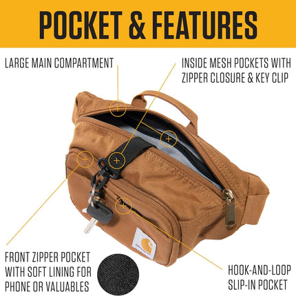 Classic Adjustable Sling Bag, Durable, 600-Denier Water Resistant Hip Pack