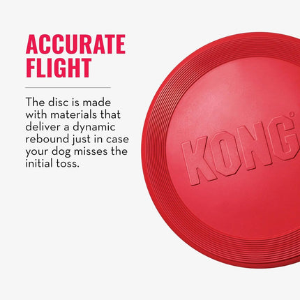 Flyer - Durable Dog Toy for Outdoor Playtime - Natural Rubber Flying Disc, Dog Toy for Fetch - Safer Disc for Healthy Activity - for Medium/Large Dogs
