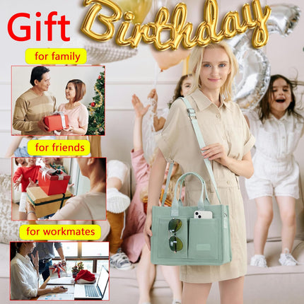 Canvas Tote Bag for Women,Women'S Bags Crossbody Bags Work Laptop Tote Bag Large Handbags Purse for Travel Nurse Teacher