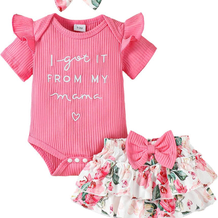 Newborn Infant Baby Girl Clothes Romper Shorts Set Floral Summer Outfits Cute Baby Clothes Girl