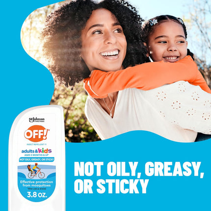 OFF! Insect Repellent Lotion for Adults & Kids, Fragrance-Free Picaridin Bug Repellent for Everyday Deet-Free Protection from Mosquitoes and Ticks, 3.8 Oz | Insect-Repellants