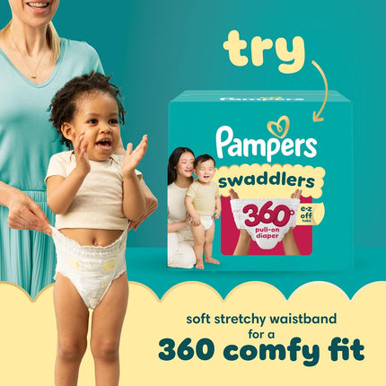Swaddlers Diapers, Size 1 (8-14 Lbs), 198 Count, Hypoallergenic, Absorbent, Keeps Baby Dry and Comfortable, Skin Safe Disposable Newborn Baby Diaper