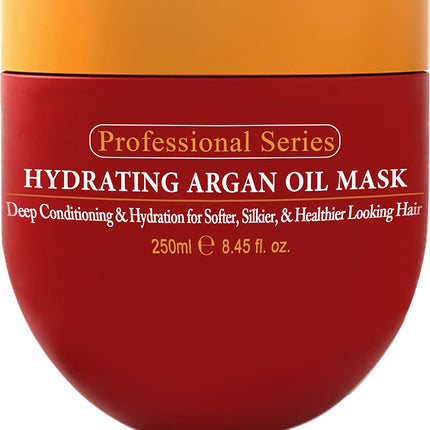 Hydrating Argan Oil Hair Mask and Deep Conditioner for Dry or Damaged Hair (8.45 Oz Jar)