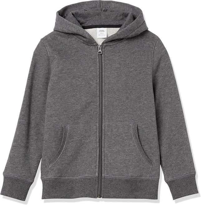 Boys and Toddlers' Zip-Up Hooded Sweatshirt, Soft Brushed Fleece