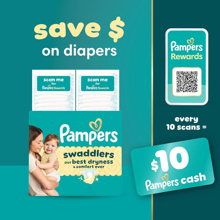 Swaddlers Diapers, Size 0 (Up to 10 Lbs), 84 Count, Hypoallergenic, Absorbent, Keeps Baby Dry and Comfortable, Skin Safe Disposable Newborn Baby Diaper