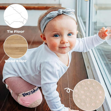 Baby Crawling Anti-Slip Knee, Unisex Baby Toddlers Kneepads 5 Pairs