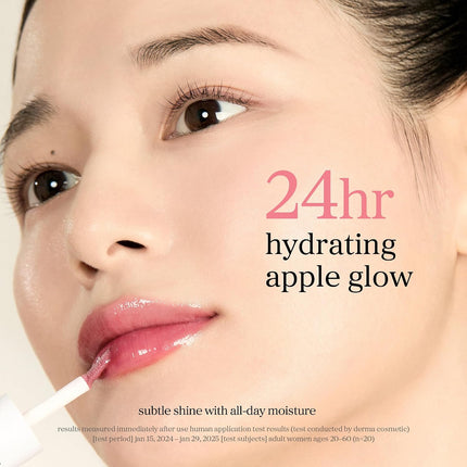 Korean Lip Oil - Appleplum | Long-Lasting, Moisturizing, Plumping, Revitalizing for Dry Lips, Waterproof, No Peel Off, Korean Tint, Hydrating Lip Stain, Nourishing Crystal Clear, 0.12 FL Oz
