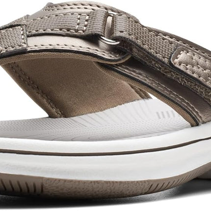 Clarks Women’s Breeze Sea Flip-Flops – Adjustable Lightweight Casual Sandals