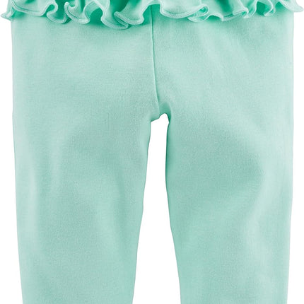 Baby Girls 6-Piece Bodysuits (Short and Long Sleeve) and Pants Set