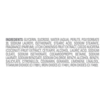 Dove Sugar Body Scrub Coconut & Lychee for Women for Exfoliated & Hydrated Skin 15 Oz