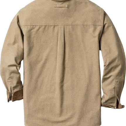 Mens Long Sleeve Button down 100% Cotton Flannel Shirt
