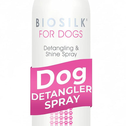 for Dogs Silk Therapy Detangling and Shine Protecting Spray, Ph Balanced Leave-In Mist with Silk and Vitamins for Dematting, Paraben-Free, All Coats and Breeds, 8 Fl Oz