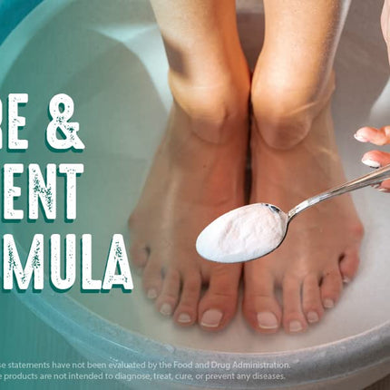 -Tea Tree, Peppermint, MSM & Epsom Salt Foot Soak-For Stubborn Foot Odor, Burning & Itching Associated with Athletes Foot- Softens Dry Skin & Calloused Heels-1 Pound