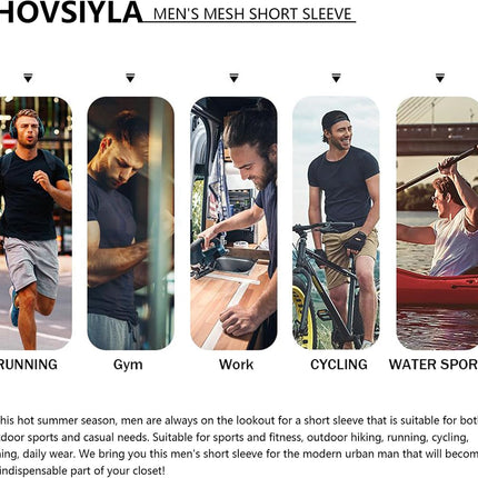 1/5 Pack Running Shirts Men Sport Tops Dry Fit Gym Wicking Athletic T Shirts Breathable Cool Workout Shirts