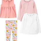 2T / Pink/Stripe/White Dots/Floral