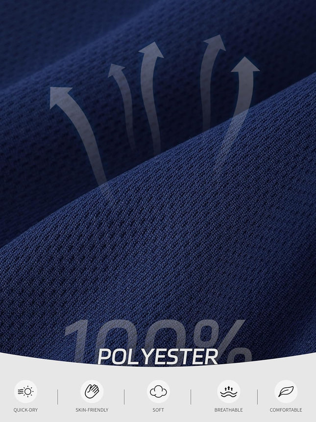 5 Pack Boys Athletic Shorts Boys Shorts Mesh Basketball Soccer Quick Dry Gym Clothes for Kids with Drawstring