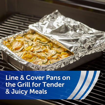Wrap Everyday Strength Aluminum Foil Roll, Freezer Safe and Grill Safe, Great for Foil Packets and Home Cooking, 12 Inches Wide, 200 Total Sq. Ft.