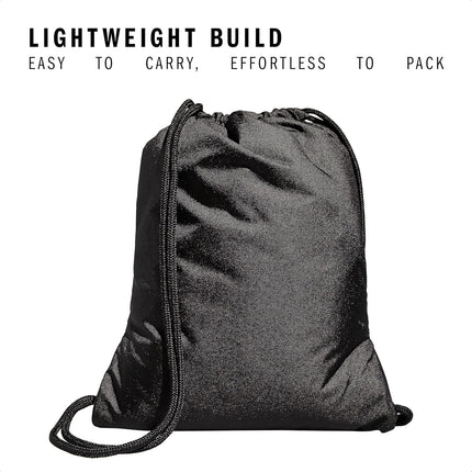 Adidas Alliance Sackpack – Drawstring Backpack for Sports, Small Gym Bag, Black/2, OSFA