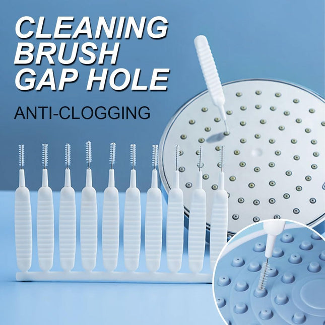 Shower Head Cleaning Brush for Small Holes, 2026 New Anti-Clogging Nozzle Brush for Shower Head,Phone Hole Pore Gap, Household Bathroom Accessory, Multifunctional Crevice Tiny Cleaning Brushes (10PC)