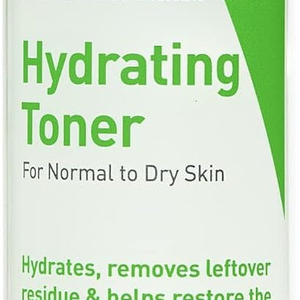 Hydrating Toner for Face Non-Alcoholic with Hyaluronic Acid, Niacinamide, and Ceramides for Sensitive Dry Skin, Fragrance-Free Non Comedogenic, Full Size, 6.8 Fl Oz