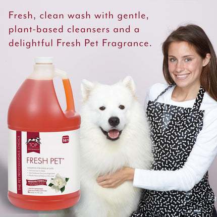 Fresh Pet Shampoo, 1-Gallon,Black