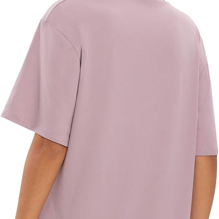1/2/4 Pack Oversized Tshirts for Women, Loose Fit Crew Neck Summer Baggy Tops Workout Tees plus Size T Shirts
