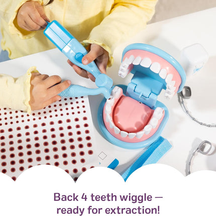 Melissa & Doug Super Smile Dentist Play Set, 25-Piece Dentist Kit with Oversized Teeth, Large Tools & Accessories, Kids Toys for Girls & Boys 3+
